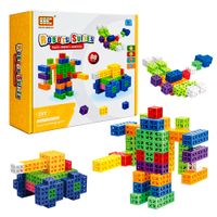 Juego de Bloques Cuadrados 88 Piezas Juguete de Construcción