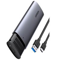 Carcasa Enclosure M.2 SATA NGFF SSD Ugreen USB-C 5Gbps Aluminio Tool-Free 10903