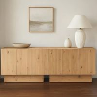 APARADOR KAME 6 PUERTAS ESTANTES INTERNOS ROBLE 228CM