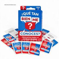 Juego de Mesa de cartas ¿Qué tan Bien Me Conoces? para Familia y Amigos