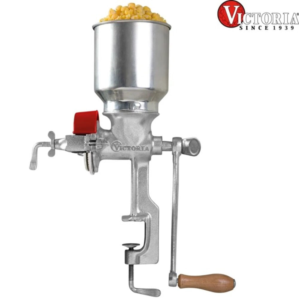 Molino Manual Para Granos de Tolva Alta marca Victoria