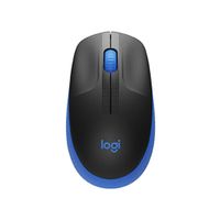 Mouse Logitech M190 Inalámbrico Negro Azul USB 1000 DPI Tamaño Completo Receptor Nano