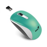 Mouse Inalámbrico Genius NX-7010 Turquesa USB BlueEye 1600 DPI Ajustable para PC y Laptop