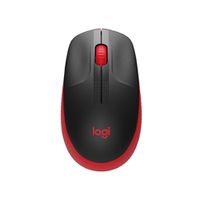 Mouse Logitech M190 Inalámbrico Negro Rojo USB 1000 DPI Tamaño Completo Receptor Nano
