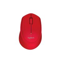 Mouse Logitech M280 Inalámbrico Wireless Rojo USB 1000 DPI Ergonómico Receptor Nano