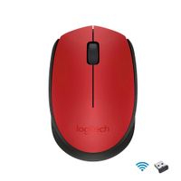 Mouse Inalámbrico Logitech M170 Óptico Rojo USB 2.4GHz