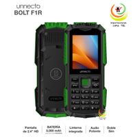 CELULAR BASICO UNNECTO BOLT F1R 4G DUAL SIM VERDE