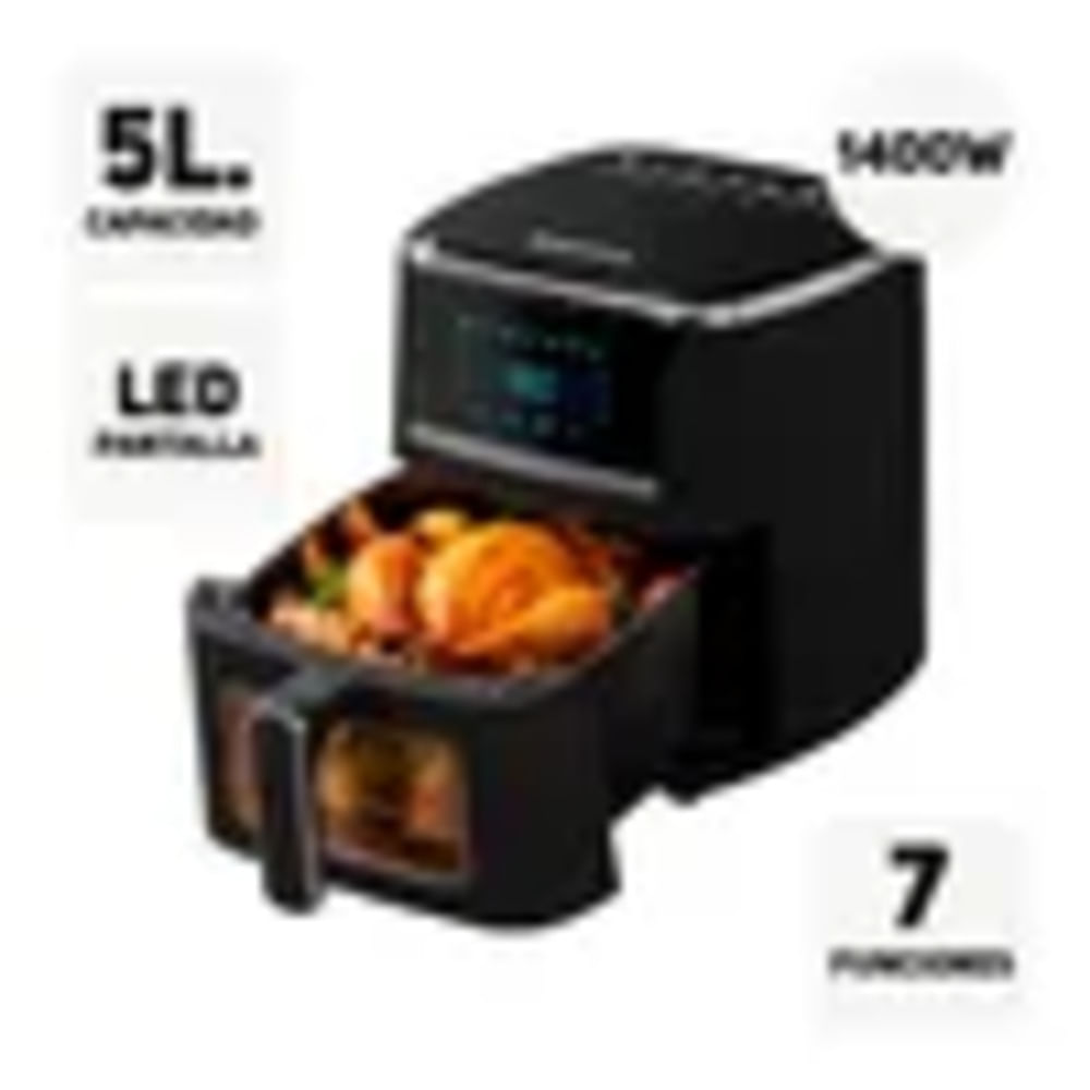 Freidora De Aire Taurus 5 Lts Mod. Silver Fryer