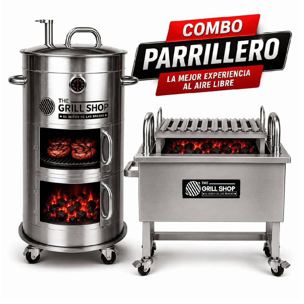 COMBO PARRILLERO ROYAL Cilindro 4 Pollos y Caja China 5 a 6 kg