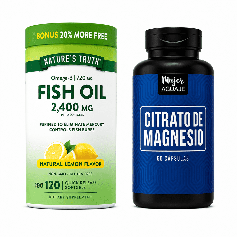 Citrato Magnesio y Omega 3 Cápsulas