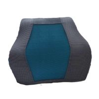 Cojín lumbar Negro Viscoelastico y gel y funda