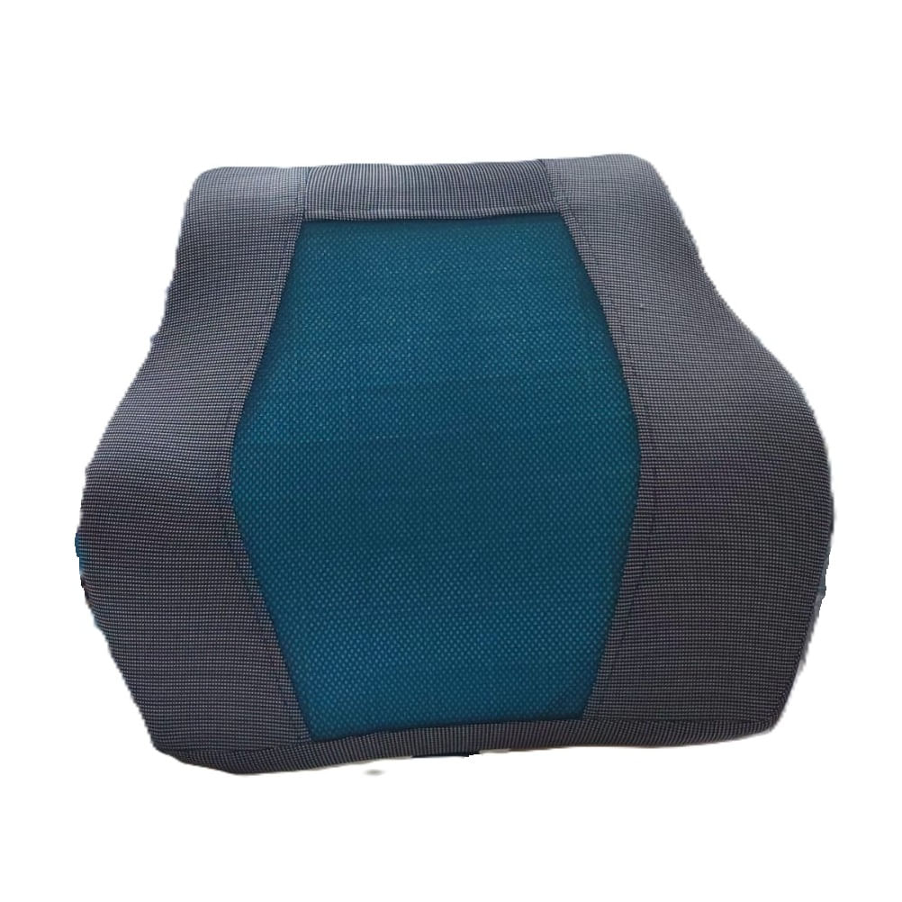 Cojín lumbar Negro Viscoelastico y gel con funda