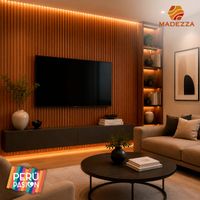 Wall Panel Wpc Interior Unidad Caramelo Cuadrado