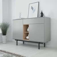 Cómoda Aparador Yoon Ventitas Home Gris y Duna