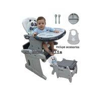 Silla de Comer para Bebe con Platito Babero Blue Fligth2026