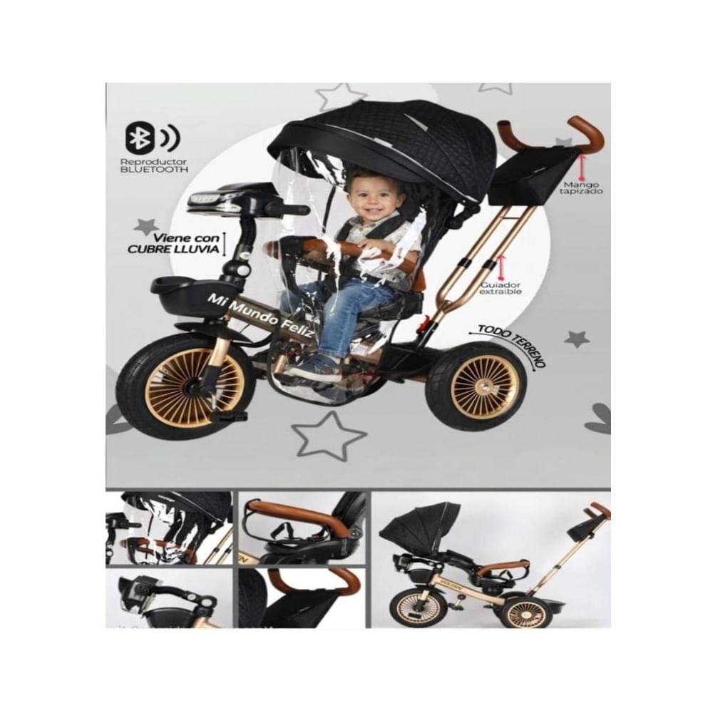 Triciclo para Niños Asiento Giratorio New Golden B