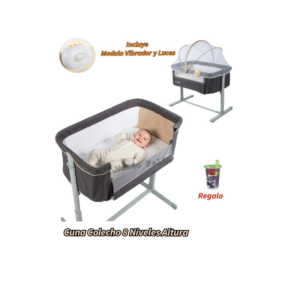 Cuna Colecho para Bebe Funcion Antireflujo 8 Niveles Altura