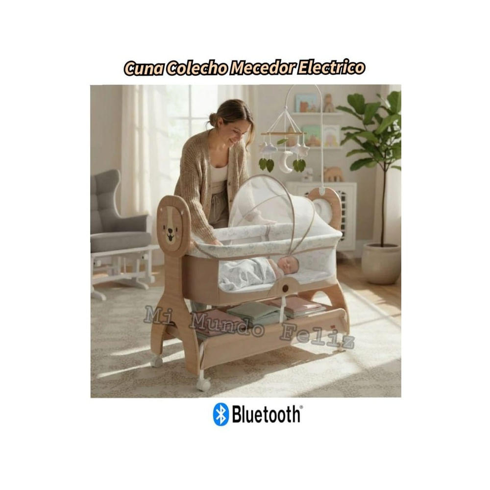 Cuna para Bebe Funcion Colecho BEIGE  a Control