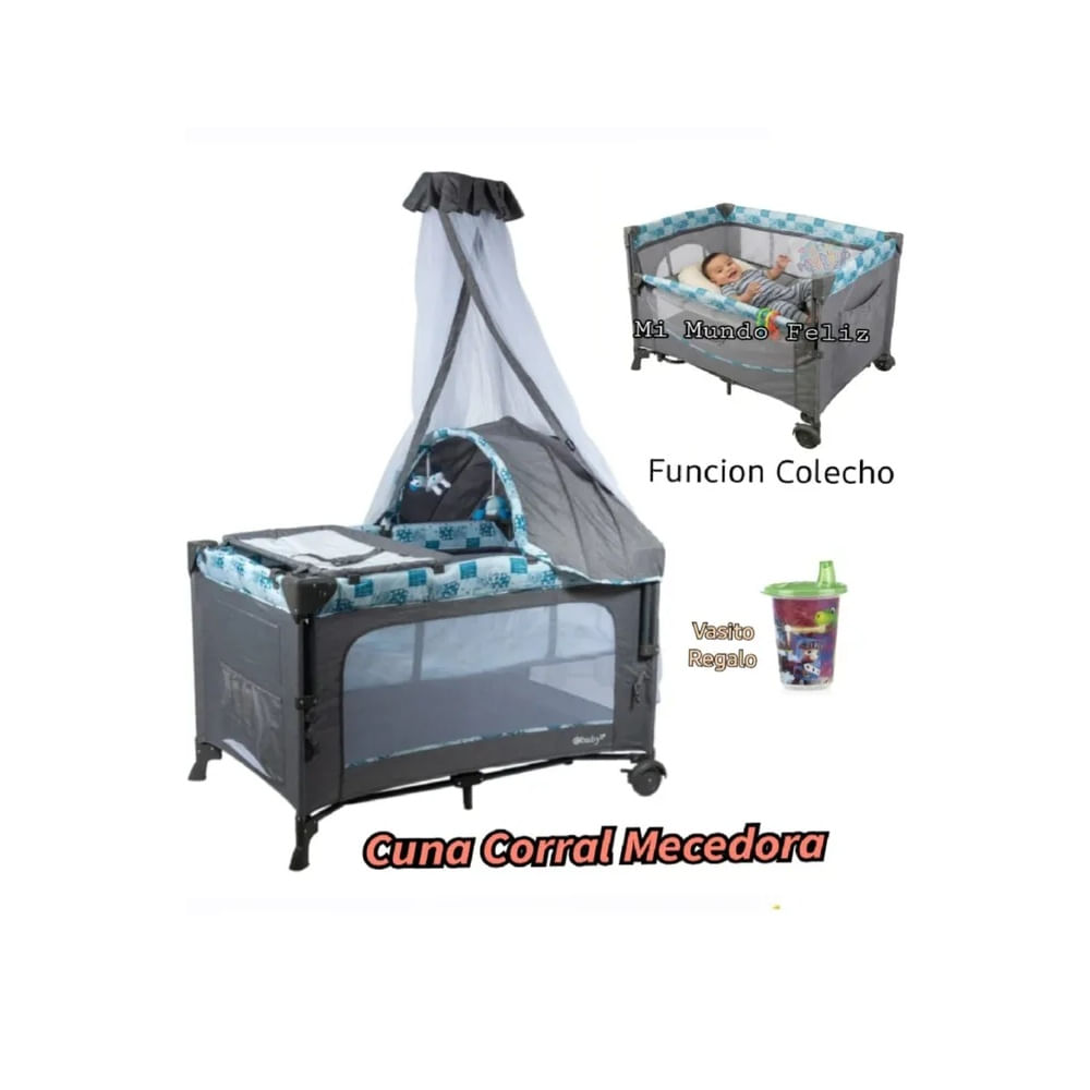 Cuna para Bebe Funcion Colecho AZUL