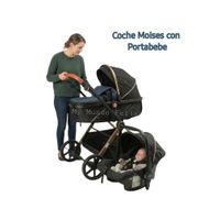 COCHE PARA BEBE CON PORTABEBE  MOISES  - BLUE