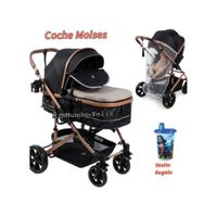 Coche para Bebe Moises Multiposicion Gold Incalcult  Beige