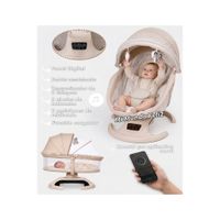 Silla Nido Mecedora para Bebe Automatica Deluxe a Control App