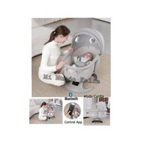 Mecedora para Bebe Musical Automatica Infantil Gris Premiuns