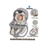 Mecedora de Bebe Musical Deluxe 4 en 1 Gris 2026