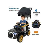 Carrito para Niños Musical con Guiador Negro a Bateria