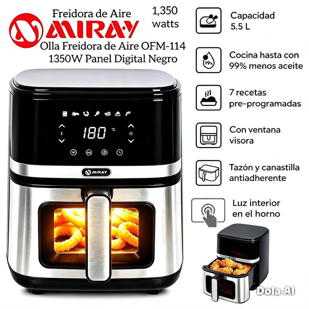 Freidora De Aire Digital de 5.5 LT - OFM-114
