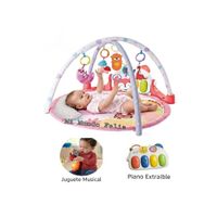 Gimnasio para Bebe 7 formas en 1 con antideslizante Musical Rosa