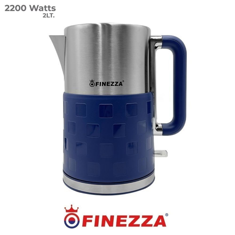 Hervidor eléctrico Finezza 2 Litros Acero Inoxidable Azul