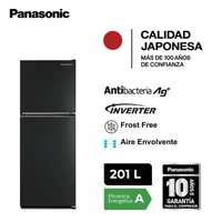 Refrigerador Nr-Bt30pv1bd Top Freezer 201 L Panasonic