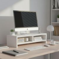 Base Soporte para Monitor Zoe Blanco Coricha Home