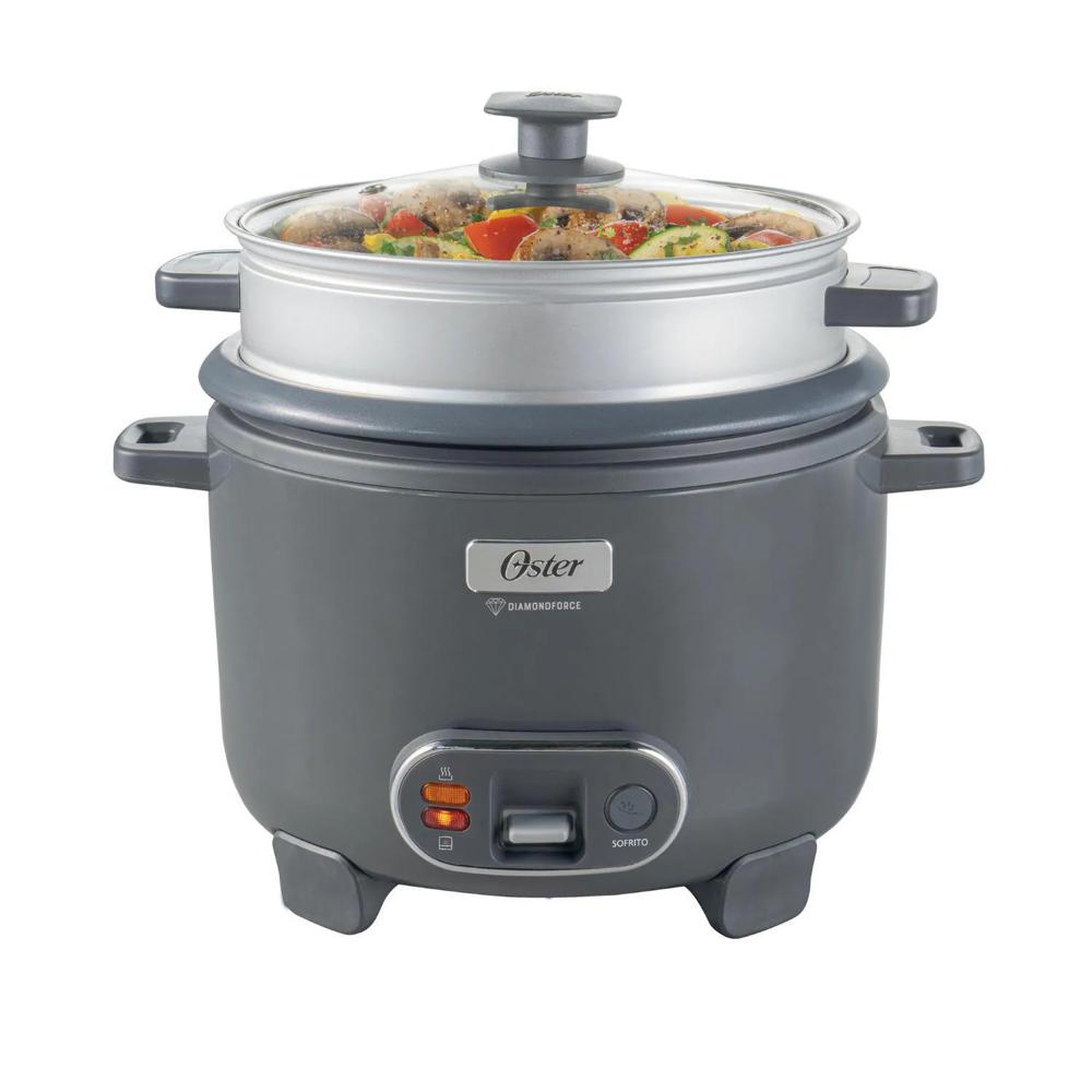 Olla Arrocera OSTER 1.8L 10 Tazas 3 en 1 Sofrito y Vaporera DiamondForce CKSTRC10DFSKE53