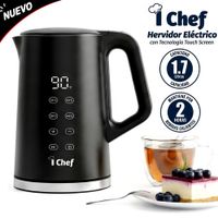 Hervidor Eléctrico Digital I Chef 1.7 Litros negro YK-8725D