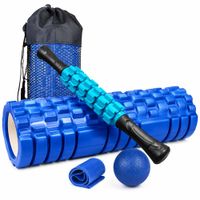 Foam Roller 45 Cm 4 En 1 Rodillo Maso Banda Bola De Masaje