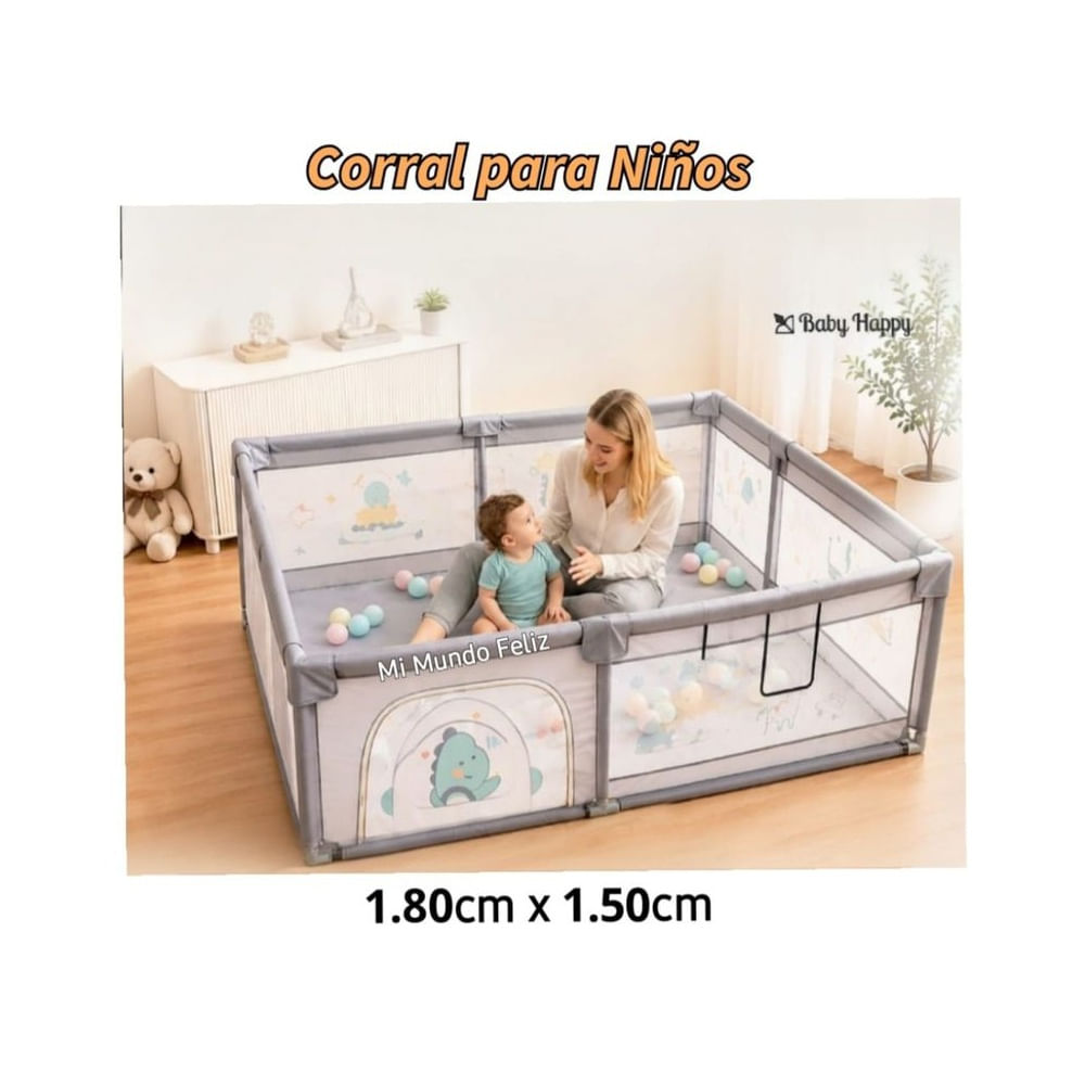 Corralito Infantil de Tela CORRAL Gray 2026