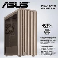 CASE MID TOWER ASUS PROART PA401 WOOD EDITION BEIGE