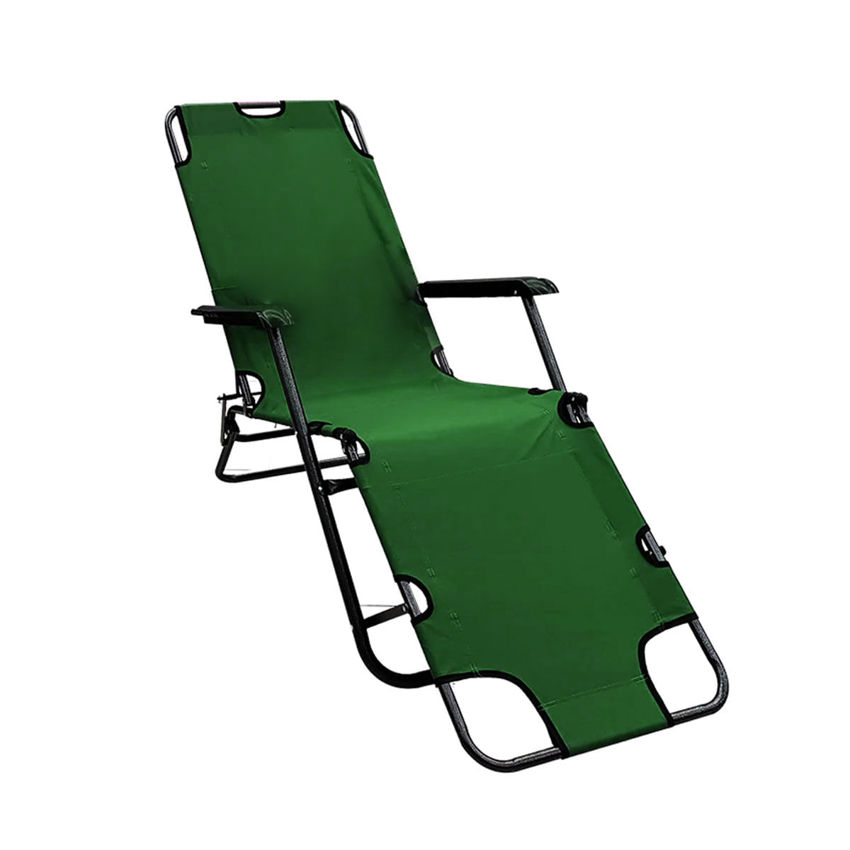 Silla Terraza Playera Piscina Reclinable Plegable Verde II