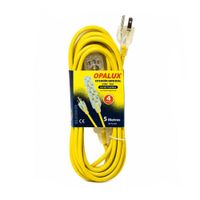 Extensión Universal Siliconada 5 Metros 3 Tomas OP-FL1205 OPALUX