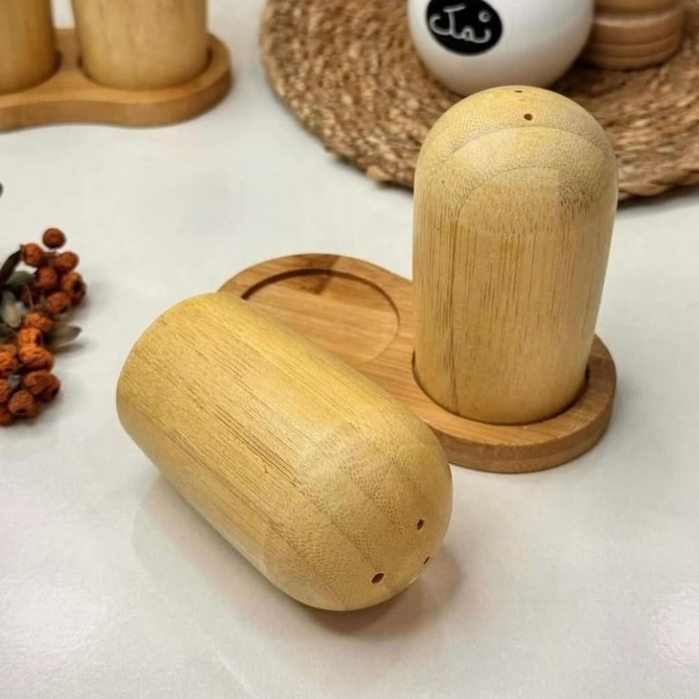 Salero Bambú Set de 2