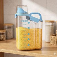 Contenedor Dispensador 2.5L para Arroz, Menestras, Cereales y Bebidas