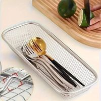 Organizador de Cubiertos de Acero Inoxidable para Cocina