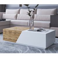 Mesa de Centro Expandible Ventitas Home Duna y Blanco