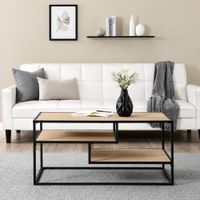 Mesa de Centro Industrial Corinne Ventitas Home Nácar