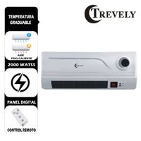 Calentador Trevely TCH 080 2000W con Control remoto