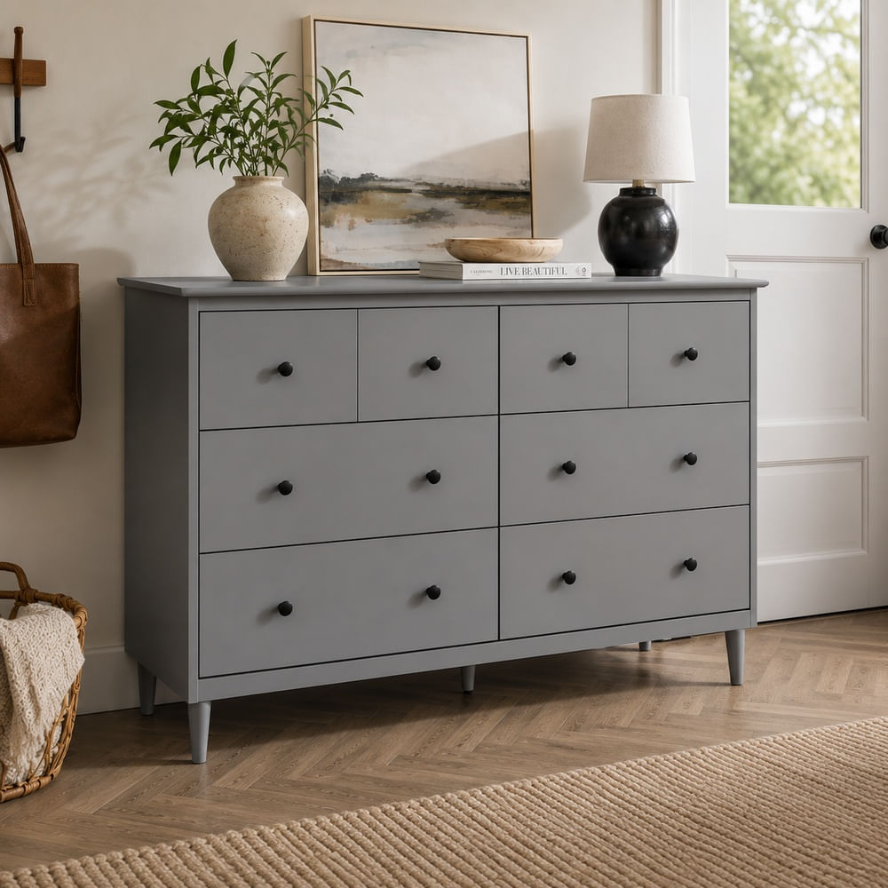 Cómoda Contemporánea Polo Ventitas Home Gris
