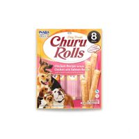 Churu Rolls Snack para Perros Pollo y Salmón - 8 un
