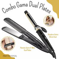 Combo Alisadora Gama Dual Plate BECHS0000002702 Con Rizador Gama Dual Plates BECCG0000000318